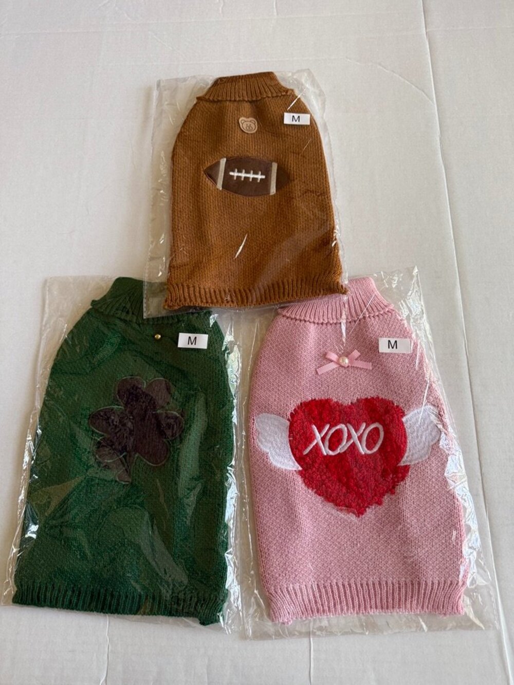 3 pack Dog Sweaters size M - Picture 1 of 6